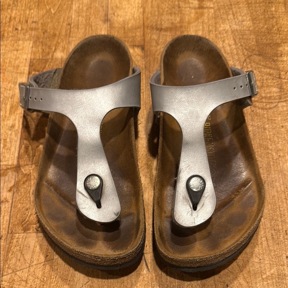 Birkenstock Metallic Leather Sandals - Picture 1 of 5